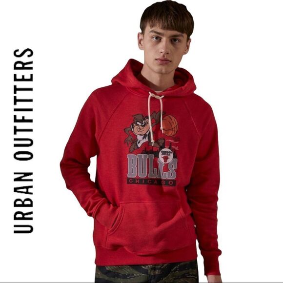 NEW Urban Outfitters HOMAGE Chicago Bulls X Space Jam Hoodie Sweatshirt M L XL - Picture 1 of 5